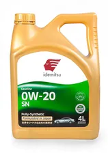 Масло моторное IDEMITSU FULLY-SYNTHETIC SN/GF-5 0w20 4л (синтетическое)