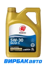 Моторное масло 5W30 IDEMITSU FULLY-SYNTHETIC 4л фасованное