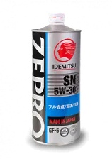 1845001 IDEMITSU Масло моторное IDEMITSU ZEPRO 5W-30 1л синтетическое (металлическая канистра)