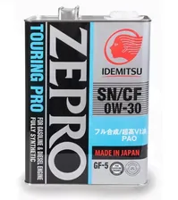 Масло моторное IDEMITSU ZEPRO TOURING PRO SN/CF GF-5 0W30 4 л