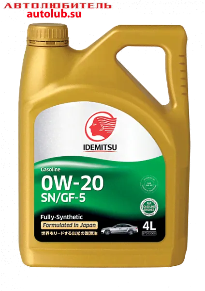 30011325746 IDEMITSU Масло моторное Idemitsu SN/GF-5 0w-20 4л-0