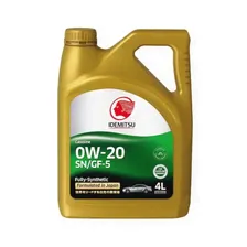 Idemitsu Fully-Synthetic 0W-20 SN/GF-5 масло моторное синт. (4л) 30011325-746