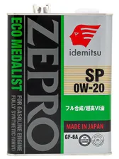 4250004 IDEMITSU Масло моторное синтетика 0W-20 4л.