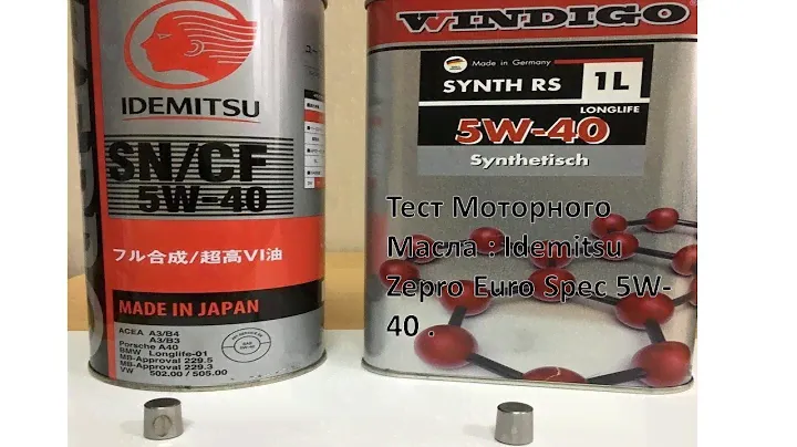 Тест моторного Масла Idemitsu Zepro Euro Spec 5W-40.