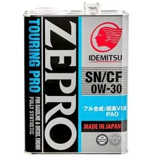 IDEMITSU ZEPRO TOURING PRO 0W-30 SN/CF GF-5 Синтетическое моторное масло