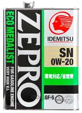 Моторное масло IDEMITSU ZEPRO ECO MEDALIST 0w-20 4л