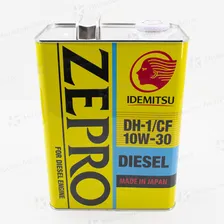 Масло моторное 10W-30 IDEMITSU ZEPRO DIESEL (гидрокрекинг) (дизель) 4 л. DH-1/CF